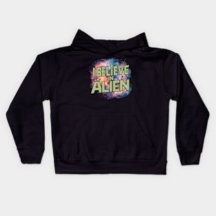 New I Believe Alien, Alien Is Beautiful Kids Hoodie